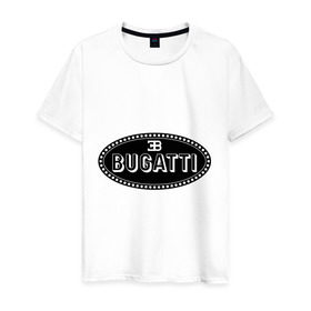 Мужская футболка хлопок с принтом Bugatti logo , 100% хлопок | прямой крой, круглый вырез горловины, длина до линии бедер, слегка спущенное плечо. | bugati | bugatti | автобренды | автолюбителям | бренд | бугати | бугатти | для автовладельцев | для автолюбителей | логотип