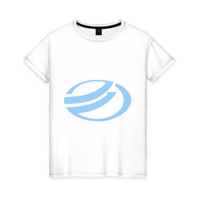 Женская футболка хлопок с принтом ЗАЗ лого , 100% хлопок | прямой крой, круглый вырез горловины, длина до линии бедер, слегка спущенное плечо | автобренды | автолюбителям | бренд | для автовладельцев | для автолюбителей | заз | логотип