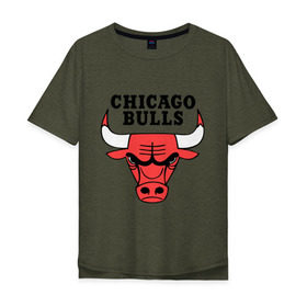 Мужская футболка хлопок Oversize с принтом Chicago bulls logo , 100% хлопок | свободный крой, круглый ворот, “спинка” длиннее передней части | chicago bulls | newtop | swag | swag style | toplanding | одежда сваг | сваг | сваг стиль | свег | свог | свэг | чикаго булз