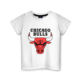 Детская футболка хлопок с принтом Chicago bulls logo , 100% хлопок | круглый вырез горловины, полуприлегающий силуэт, длина до линии бедер | chicago bulls | newtop | swag | swag style | toplanding | одежда сваг | сваг | сваг стиль | свег | свог | свэг | чикаго булз