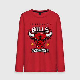 Мужской лонгслив хлопок с принтом Chicago bulls swag , 100% хлопок |  | булс | чикаго