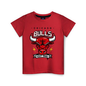 Детская футболка хлопок с принтом Chicago bulls swag , 100% хлопок | круглый вырез горловины, полуприлегающий силуэт, длина до линии бедер | Тематика изображения на принте: булс | чикаго