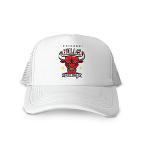 Кепка тракер с сеткой с принтом Chicago bulls swag , трикотажное полотно; задняя часть — сетка | длинный козырек, универсальный размер, пластиковая застежка | булс | чикаго