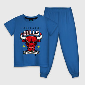 Детская пижама хлопок с принтом Chicago bulls swag , 100% хлопок |  брюки и футболка прямого кроя, без карманов, на брюках мягкая резинка на поясе и по низу штанин
 | Тематика изображения на принте: булс | чикаго