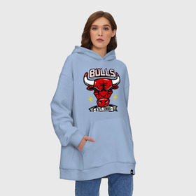 Худи SuperOversize хлопок с принтом Chicago bulls swag , 70% хлопок, 30% полиэстер, мягкий начес внутри | карман-кенгуру, эластичная резинка на манжетах и по нижней кромке, двухслойный капюшон
 | булс | чикаго