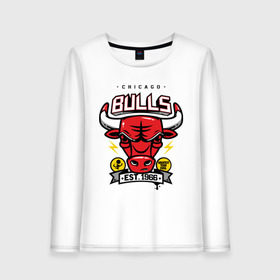 Женский лонгслив хлопок с принтом Chicago bulls Est 1966 , 100% хлопок |  | chicago bulls | swag | swag style | икаго булз | одежда сваг | сваг | сваг стиль | свег | свог | свэг