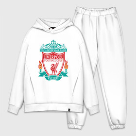 Мужской костюм хлопок OVERSIZE с принтом Liverpool logo ,  |  | ливерпуль