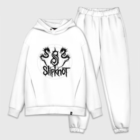 Мужской костюм хлопок OVERSIZE с принтом Slipknot dragons logo ,  |  | metall | punk | rock | slipknot | метал | металл | нью метал | панк | панк рок | рок | слипкнот