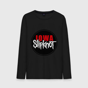 Мужской лонгслив хлопок с принтом Slipknot iowa logo , 100% хлопок |  | metall | punk | rock | slipknot | метал | металл | нью метал | панк | панк рок | рок | слипкнот
