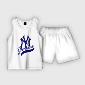 Детская пижама с шортами хлопок с принтом NY   Yankees ,  |  | new york yankees | swag | нью йорк янкис | сваг | свэг