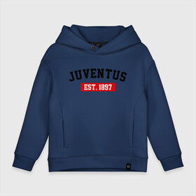 Детское худи Oversize хлопок с принтом FC Juventus Est. 1897 , френч-терри — 70% хлопок, 30% полиэстер. Мягкий теплый начес внутри —100% хлопок | боковые карманы, эластичные манжеты и нижняя кромка, капюшон на магнитной кнопке | fc juventus | juventus | ювентус