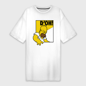 Платье-футболка хлопок с принтом Гомер (DOH) ,  |  | гомер