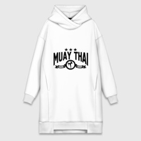 Платье-худи хлопок с принтом Muay thai boxing (Тайский бокс) ,  |  | муай тай