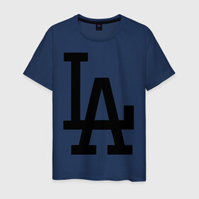 Мужская футболка хлопок с принтом Los Angeles , 100% хлопок | прямой крой, круглый вырез горловины, длина до линии бедер, слегка спущенное плечо. | la | swag | лос аннджелес | сваг | свег | свэг