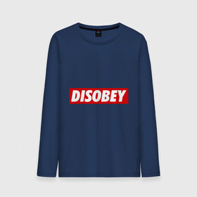 Мужской лонгслив хлопок с принтом Disobey , 100% хлопок |  | obey | swag | swag style | обей | одежда сваг | сваг | сваг стиль | свег | свог | свэг