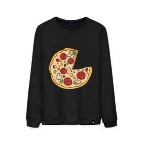 Мужской свитшот хлопок с принтом Пицца парная , 100% хлопок |  | Тематика изображения на принте: pizza | влюбленным | для влюбленных | для двоих | для пар | парные | пицца