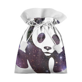 Подарочный 3D мешок с принтом Panda space , 100% полиэстер | Размер: 29*39 см | Тематика изображения на принте: панда