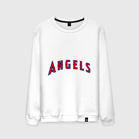Мужской свитшот хлопок с принтом Angels of Anaheim лого , 100% хлопок |  | 