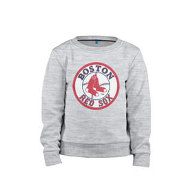 Детский свитшот хлопок с принтом Boston Red Sox , 100% хлопок | круглый вырез горловины, эластичные манжеты, пояс и воротник | baseball | boston red sox | бейсбол | бостон | красные носки | ред сокс | спорт