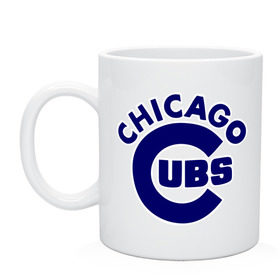 Кружка с принтом Chicago Cubs logotype , керамика | объем — 330 мл, диаметр — 80 мм. Принт наносится на бока кружки, можно сделать два разных изображения | baseball | chicago cubs bear | бейсбол | спорт | чикаго
