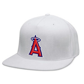 Кепка снепбек с прямым козырьком с принтом Los Angeles Angels of Anaheim logo , хлопок 100% |  | baseball | los angeles angels of anaheim | бейсбол | спорт