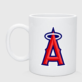 Кружка с принтом Los Angeles Angels of Anaheim logo , керамика | объем — 330 мл, диаметр — 80 мм. Принт наносится на бока кружки, можно сделать два разных изображения | Тематика изображения на принте: baseball | los angeles angels of anaheim | бейсбол | спорт