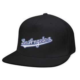 Кепка снепбек с прямым козырьком с принтом Los Angeles Dodgers , хлопок 100% |  | baseball | los angeles dodgers | бейсбол | лос анджелес доджерс | спорт