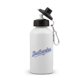 Бутылка спортивная с принтом Los Angeles Dodgers , металл | емкость — 500 мл, в комплекте две пластиковые крышки и карабин для крепления | baseball | los angeles dodgers | бейсбол | лос анджелес доджерс | спорт