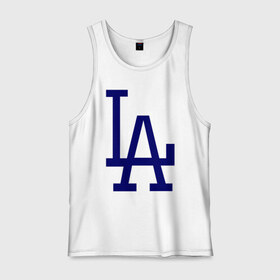 Мужская майка хлопок с принтом Los Angeles Dodgers logo , 100% хлопок |  | Тематика изображения на принте: baseball | la | los angeles dodgers | бейсбол | лос анджелес доджерс | спорт
