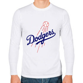 Мужской лонгслив хлопок с принтом Los Angeles Dodgers logotype , 100% хлопок |  | Тематика изображения на принте: baseball | los angeles dodgers | бейсбол | лос анджелес доджерс | спорт