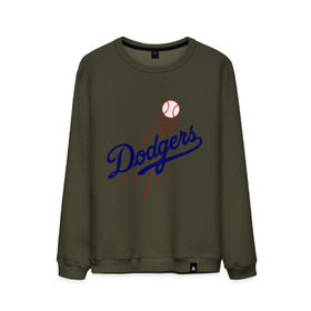 Мужской свитшот хлопок с принтом Los Angeles Dodgers logotype , 100% хлопок |  | baseball | los angeles dodgers | бейсбол | лос анджелес доджерс | спорт