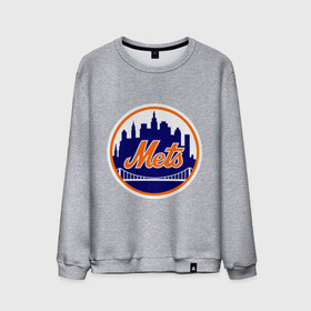 Мужской свитшот хлопок с принтом New York Mets , 100% хлопок |  | baseball | mets | new york mets | бейсбол | нью йорк метс | спорт