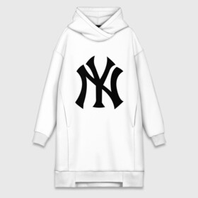 Платье-худи хлопок с принтом New York Yankees ,  |  | baseball | new york yankees | бейсбол | нью йорк янкиз | спорт | янки