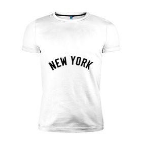 Мужская футболка премиум с принтом New York Yankees logotype , 92% хлопок, 8% лайкра | приталенный силуэт, круглый вырез ворота, длина до линии бедра, короткий рукав | baseball | new york yankees | бейсбол | нью йорк янкиз | спорт | янки