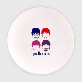 Тарелка 3D с принтом The Beatles faces , фарфор | диаметр - 210 мм
диаметр для нанесения принта - 120 мм | beatles | the beatles | the beatles faces | бителс