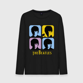 Мужской лонгслив хлопок с принтом The Beatles pop art , 100% хлопок |  | beatles | the beatles | the beatles pop art | бителс