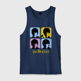 Мужская майка хлопок с принтом The Beatles pop art , 100% хлопок |  | beatles | the beatles | the beatles pop art | бителс