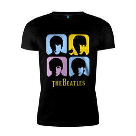 Мужская футболка премиум с принтом The Beatles pop art , 92% хлопок, 8% лайкра | приталенный силуэт, круглый вырез ворота, длина до линии бедра, короткий рукав | Тематика изображения на принте: beatles | the beatles | the beatles pop art | бителс
