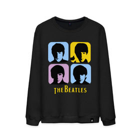 Мужской свитшот хлопок с принтом The Beatles pop art , 100% хлопок |  | Тематика изображения на принте: beatles | the beatles | the beatles pop art | бителс