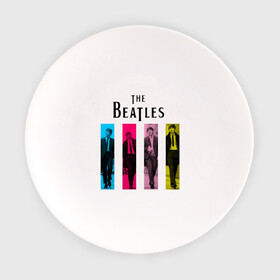 Тарелка с принтом Walking Beatles , фарфор | диаметр - 210 мм
диаметр для нанесения принта - 120 мм | beatles | the beatles | walking beatles | бителс