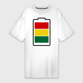 Платье-футболка хлопок с принтом Батарейка счастья ,  |  | bob | bob marley | reggae | африка | батарейка | батарейка счастья | боб марли | музыка | раста | растабатарейка | растаманские | растафари | растафарианство | регги | ямайка