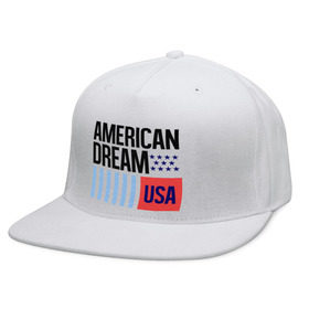 Кепка снепбек с прямым козырьком с принтом American Dream , хлопок 100% |  | swag | swag style | usa | америка | американская мечта | одежда сваг | сваг | сваг стиль | свег | свог | свэг | штаты