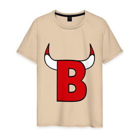 Мужская футболка хлопок с принтом B-Bulls , 100% хлопок | прямой крой, круглый вырез горловины, длина до линии бедер, слегка спущенное плечо. | chicago bulls | swag | swag style | быки | одежда сваг | сваг | сваг стиль | свег | свог | свэг | чикаго буллз