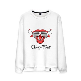 Мужской свитшот хлопок с принтом Chicago Finest , 100% хлопок |  | bull | bulls | chicago bulls | swag | swag style | бык | одежда сваг | сваг | сваг стиль | свег | свог | свэг | чикаго буллз