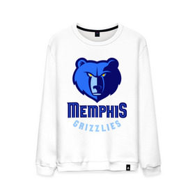 Мужской свитшот хлопок с принтом Memphis , 100% хлопок |  | basketball | nba | баскетболл | лого баскетбольных клубов | нба