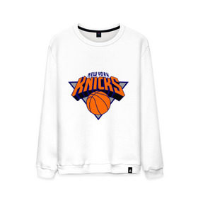 Мужской свитшот хлопок с принтом NY Knicks , 100% хлопок |  | basketball | nba | баскетболл | лого баскетбольных клубов | нба | нью йорк