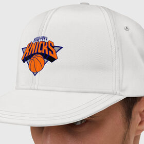 Кепка снепбек с прямым козырьком с принтом NY Knicks , хлопок 100% |  | Тематика изображения на принте: basketball | nba | баскетболл | лого баскетбольных клубов | нба | нью йорк