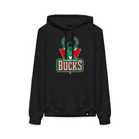 Женская толстовка хлопок с принтом Milwaukee Bucks - logo , френч-терри, мягкий теплый начес внутри (100% хлопок) | карман-кенгуру, эластичные манжеты и нижняя кромка, капюшон с подкладом и шнурком | basketball | nba | баскетболл | лого баскетбольных клубов | нба