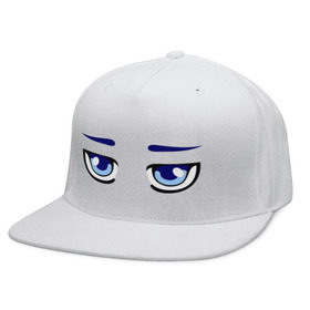 Кепка снепбек с прямым козырьком с принтом Синие аниме глаза , хлопок 100% |  | anime | аниме | взгляд | глаза | лицо | синие глаза