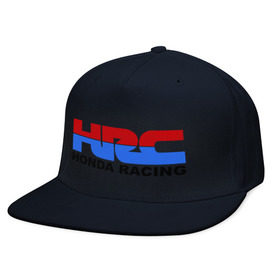 Кепка снепбек с прямым козырьком с принтом HRC Honda Racing , хлопок 100% |  | honda | hrc | гонки | гонщикам | хонда